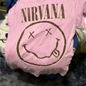 Nirvana Pink Short Sleeve Tee
